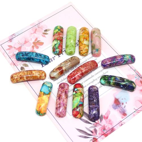 Pierre naturelle perles tube incurvé, DIY, plus de couleurs à choisir Vendu par PC
