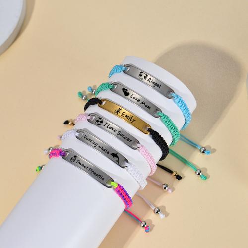 Bracelets en acier inoxydable, Acier inoxydable 304, Placage de couleur d'or, bijoux de mode, plus de couleurs à choisir, Vendu par PC