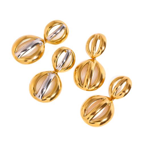 Boucle d'oreille goutte inox, Acier inoxydable 304, Placage, bijoux de mode & pour femme & creux, plus de couleurs à choisir, Vendu par paire