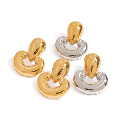 Boucle en acier inoxydable, Acier inoxydable 304, Placage, bijoux de mode & pour femme & creux, plus de couleurs à choisir, Vendu par paire