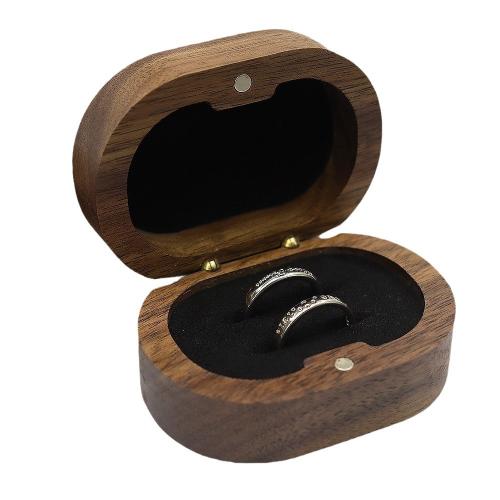 bois boîte d'anneau de couples, avec tissu, Anti-poussière, plus de couleurs à choisir Vendu par PC