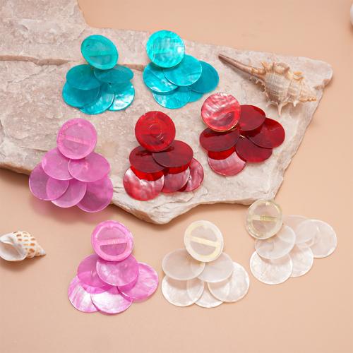 海シェル イヤリング, 貝, ゴールドメッキ, ファッションジュエリー, 無色, 売り手 ペア[