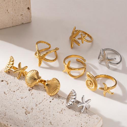 Bague en acier inoxydable, Acier inoxydable 304, Placage de couleur d'or, bijoux de mode, plus de couleurs à choisir, Vendu par PC