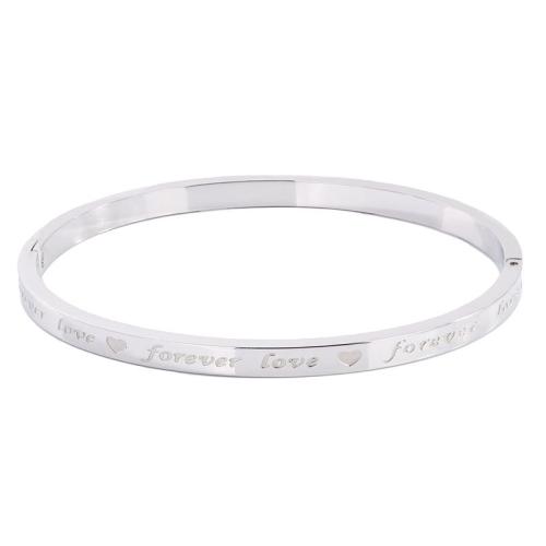 Bracelet en acier inoxydable, Acier inoxydable 304, Placage, bijoux de mode & pour femme, plus de couleurs à choisir, Vendu par PC[