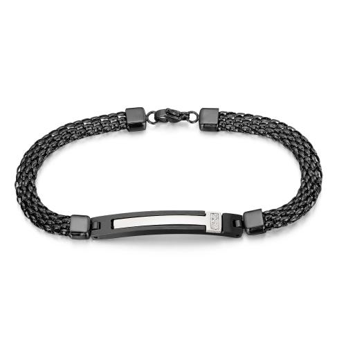 Bracelets en acier inoxydable, Acier inoxydable 304, Placage, bijoux de mode & pavé de micro zircon & pour homme, plus de couleurs à choisir, Vendu par PC