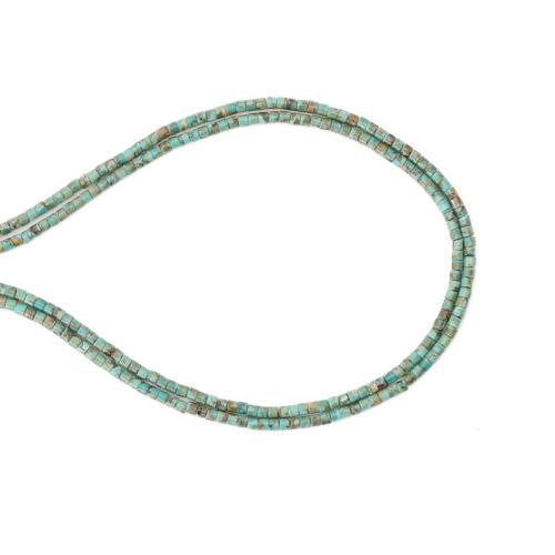 Türkis Naturperlen, Natürliche Türkis, DIY, gemischte Farben, 2x2mm, Länge:ca. 38 cm, verkauft von Strang[