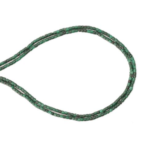 Natural Malachite Beads, Column, DIY, mixed colors Approx 38 cm 