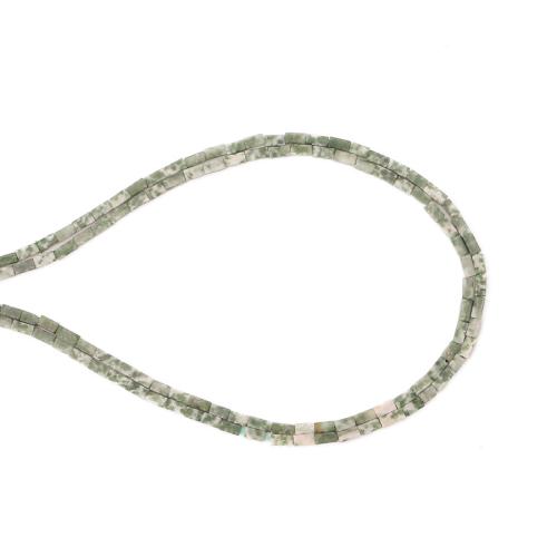 Green Spot Stone Beads, DIY, mixed colors Approx 38 cm 