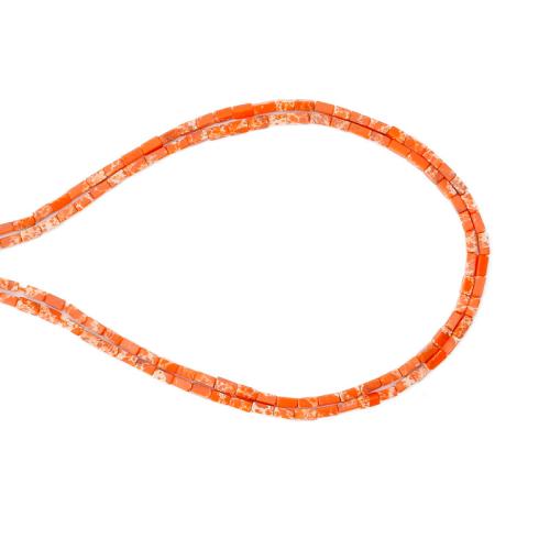 Impression Jasper Bead, DIY, mixed colors Approx 38 cm [