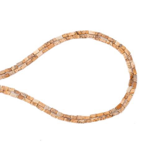 Picture Jasper Beads, DIY, mixed colors Approx 38 cm [