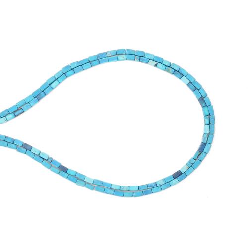 Türkis Naturperlen, Natürliche Türkis, DIY, gemischte Farben, 2x2mm, Länge:ca. 38 cm, verkauft von Strang
