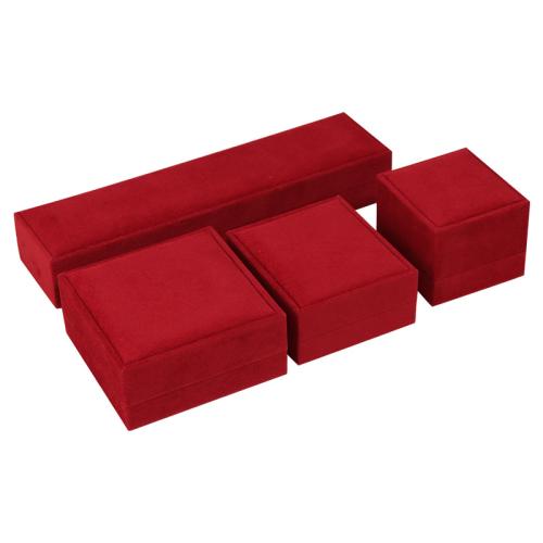 Velveteen Gift Box, with Plastic, portable & dustproof [