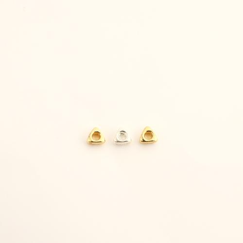 Messing Perle, Dreieck, DIY, keine, 4x4x2mm, verkauft von PC[