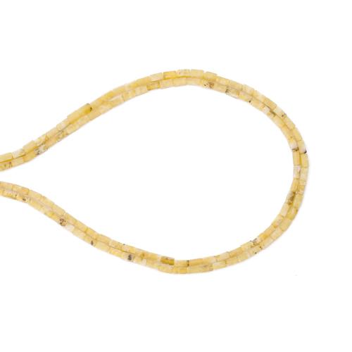 Gras gelbe Kiefer Perle, DIY, gemischte Farben, 2x4mm, Länge:ca. 38 cm, verkauft von Strang