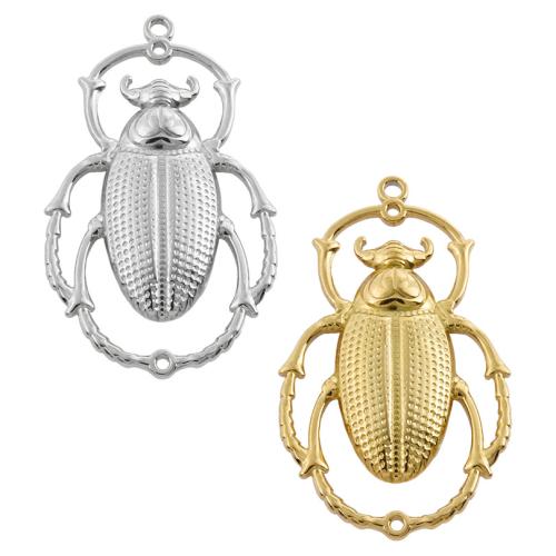 Stainless Steel Animal Pendants, 304 Stainless Steel, Insect, plated, DIY 