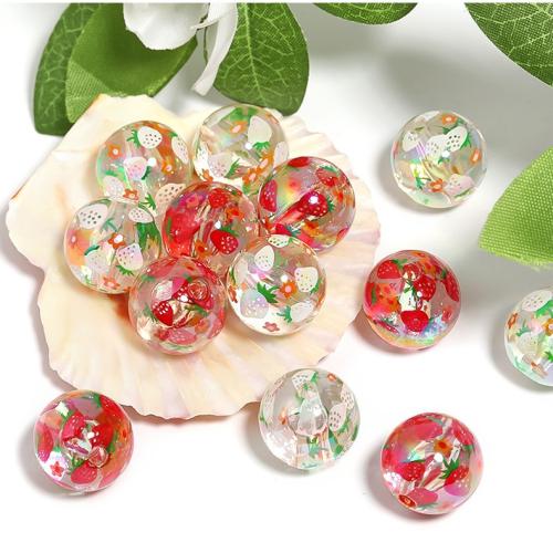 Perlen in Perlen Acrylperlen, Acryl, goldfarben plattiert, DIY, keine, 200PCs/Tasche, verkauft von Tasche