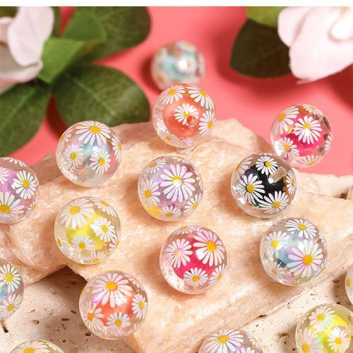 Perlen in Perlen Acrylperlen, Acryl, goldfarben plattiert, DIY, Zufällige Farbe, 200PCs/Tasche, verkauft von Tasche