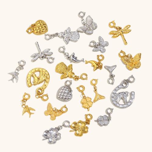 Stainless Steel Pendants, 304 Stainless Steel, plated, DIY 