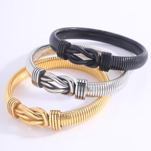 Bracelet en acier inoxydable, Acier inoxydable 304, Placage, élastique & pour homme & creux, plus de couleurs à choisir, Vendu par PC
