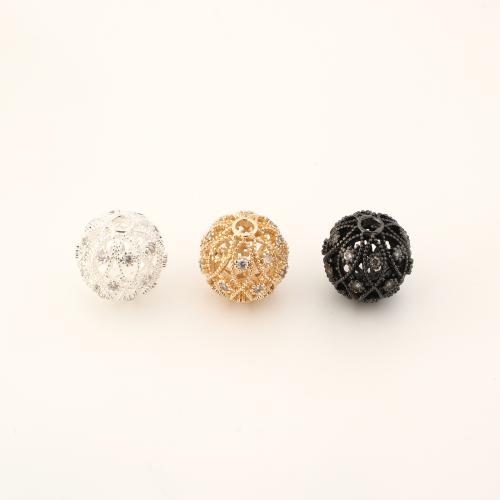 Perles zircon Micro Pave cubes, laiton, DIY & pavé de micro zircon & creux, plus de couleurs à choisir Vendu par PC