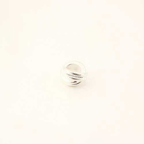 Weinlese Messing Perlen, DIY, Silberfarbe, 5x6x6mm, verkauft von PC