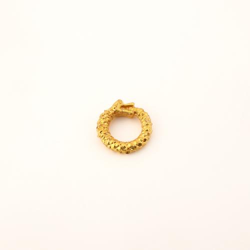 Messing Verknüpfung Ring, DIY, goldfarben, 7x7x3mm, verkauft von PC
