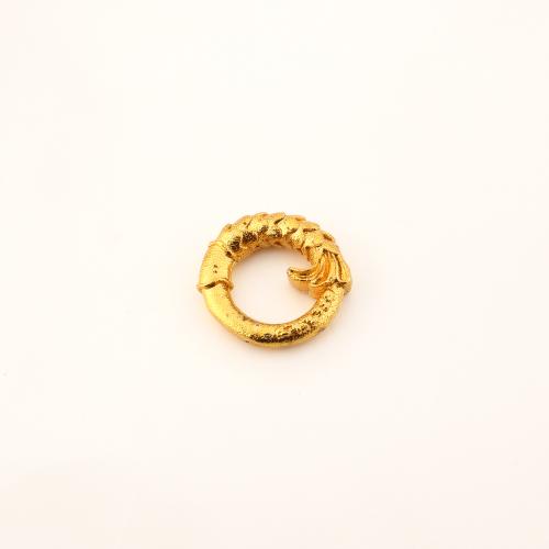 Messing Verknüpfung Ring, DIY, goldfarben, 16x16x4mm, verkauft von PC