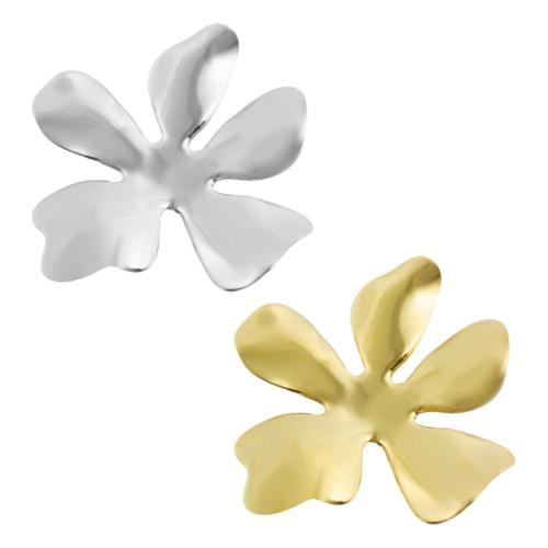 Stainless Steel Flower Pendant, 304 Stainless Steel, plated, DIY 