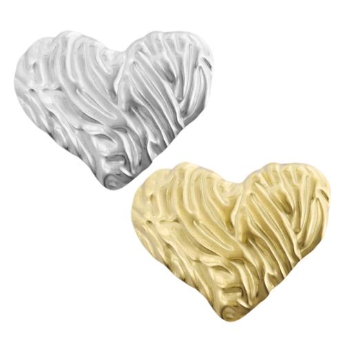 pendentifs de cœur en inox , Acier inoxydable 304, coeur, Placage, DIY, plus de couleurs à choisir Vendu par sac