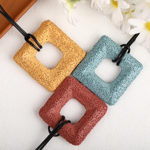Pendentifs de lave, lave volcanique, DIY, plus de couleurs à choisir, 47.8mm, Vendu par PC