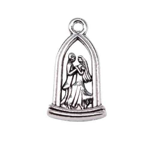 Colgantes de Aleación de Zinc en Forma Personaje, chapado, Bricolaje & hueco, 23x13mm, Vendido por UD