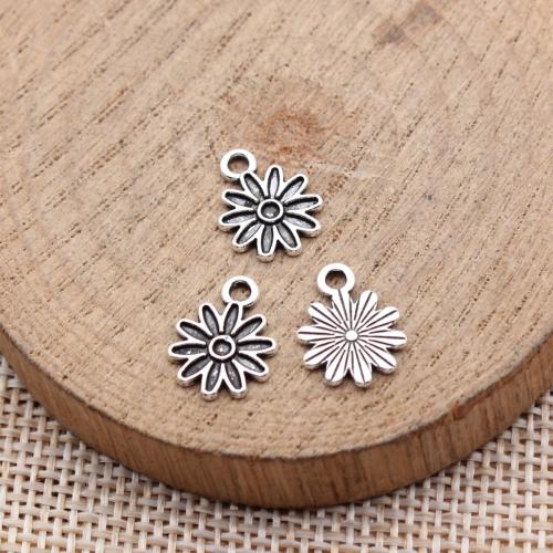 Zinc Alloy Flower Pendants, plated, DIY [