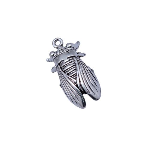 Zinc Alloy Animal Pendants, plated, DIY, antique silver color 