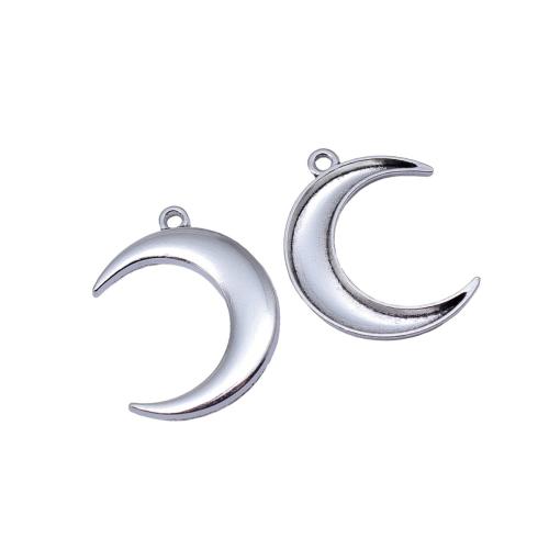 Bijoux pendentifs en Zinc alliage , alliage de zinc, lune, Placage, DIY, Vendu par PC[