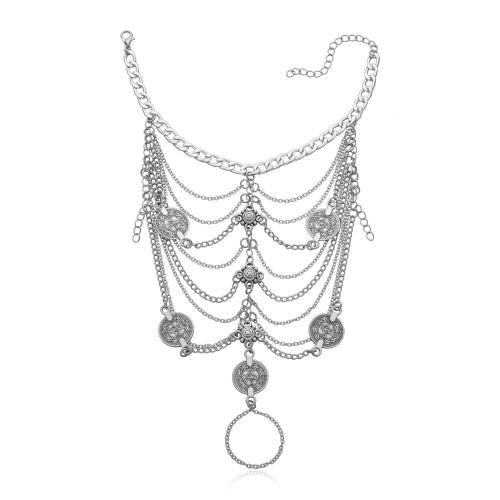 Zinklegierung Fußkettchen, plattiert, Vintage & für Frau, keine, Länge:ca. 8-11 ZollInch, verkauft von PC