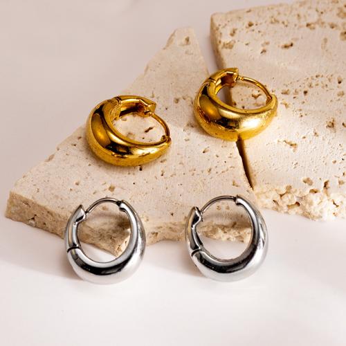 Boucle d'oreille en acier inoxydable Dangle, Acier inoxydable 304, Placage, bijoux de mode, plus de couleurs à choisir, Vendu par paire