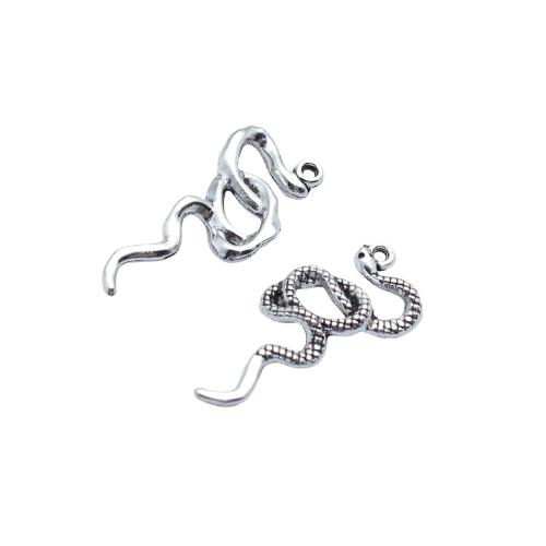 Pendentifs animaux en alliage de zinc, serpent, Placage, DIY & creux, Vendu par PC[