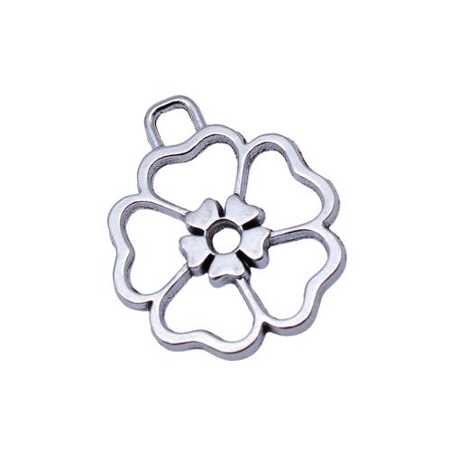 Colgantes de Aleación de Zinc en Forma Flor, chapado, Bricolaje & hueco, Vendido por UD