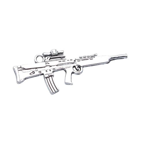 pendentif de pistolet en alliage zinc , alliage de zinc, Placage, DIY, Vendu par PC