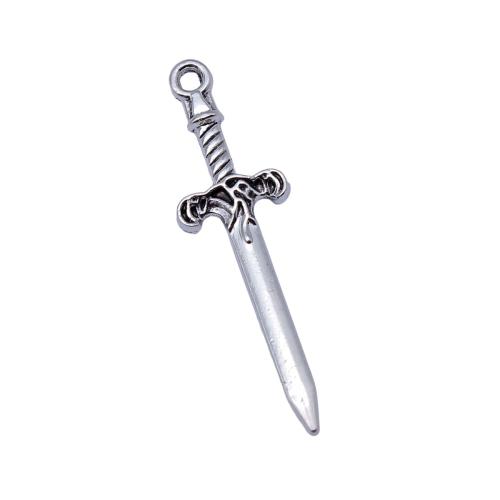 Bijoux pendentifs en Zinc alliage , alliage de zinc, épéesabre, Placage, DIY, Vendu par PC