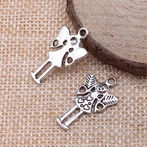 Bijoux pendentifs en Zinc alliage , alliage de zinc, ange, Placage, DIY & creux, Vendu par PC