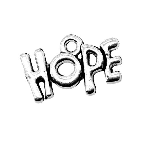 Pendentif Message en alliage de zinc, Placage, DIY & creux, Vendu par PC[