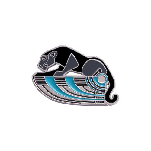 Broche émail, alliage de zinc, léopard, Placage, unisexe, couleur originale, Vendu par PC