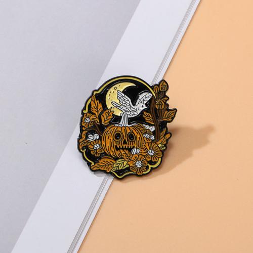 Broche Halloween, alliage de zinc, Halloween Design & unisexe & émail, noire, Vendu par PC