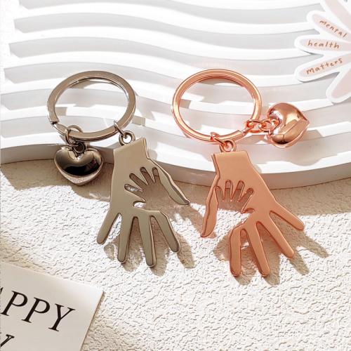 Цинк сплава ключевой цепи украшения, цинковый сплав, плакирован золотом, ювелирные изделия моды, Много цветов для выбора, продается PC[