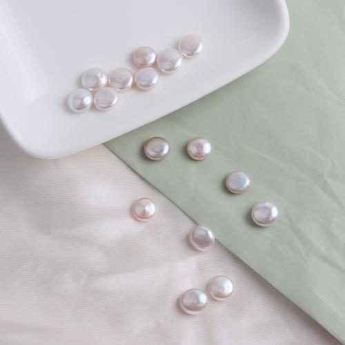 Perles nacres sans trou de culture d'eau douce, perle d'eau douce cultivée, Baroque, DIY & aucun trou, blanc, 12mm, Vendu par PC