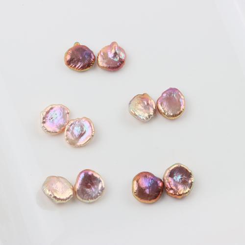 Perles nacres sans trou de culture d'eau douce, perle d'eau douce cultivée, Baroque, DIY & aucun trou, plus de couleurs à choisir, 10-12mm, Vendu par PC