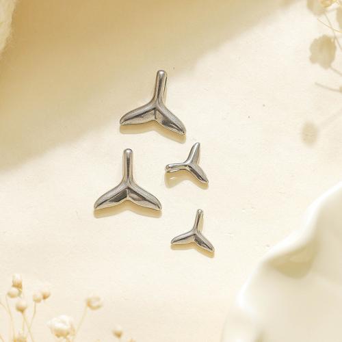 Stainless Steel Pendants, 304 Stainless Steel, Mermaid tail, gold color plated, DIY, silver color 
