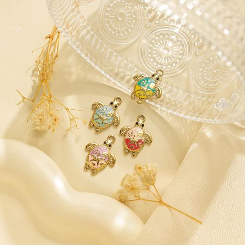 Emaille Edelstahl Anhänger, 304 Edelstahl, goldfarben plattiert, DIY, keine, 10PCs/Tasche, verkauft von Tasche