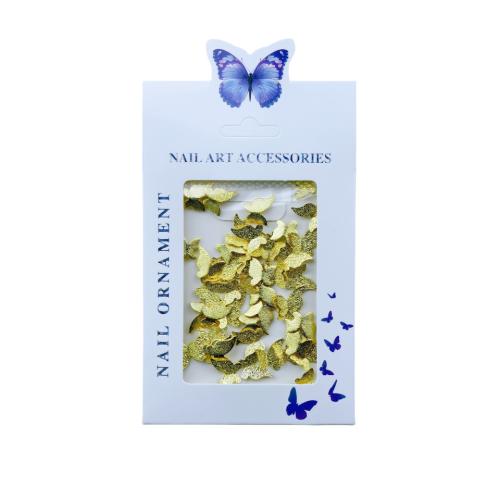 art d'ongle d'argile polymère , fer, papillon, DIY & styles différents pour le choix, plus de couleurs à choisir Vendu par sac[